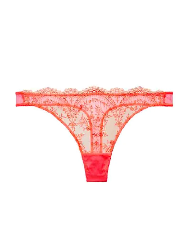 seamless thong panties for women for ultimate comfortSeverine Thong in Neon Coral by Dita Von Teese