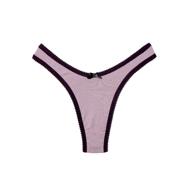 seamless shapewear panties for women with a flattering figureCheryl Thong Mauve Jersey