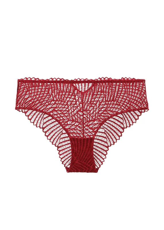 seamless wireless panties for women for a carefree experienceMILANO Plus Red Lace Brief Panties