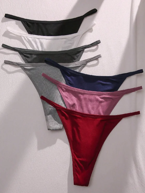 wireless panties for women with no discomfortPlus 7pack Solid Panty