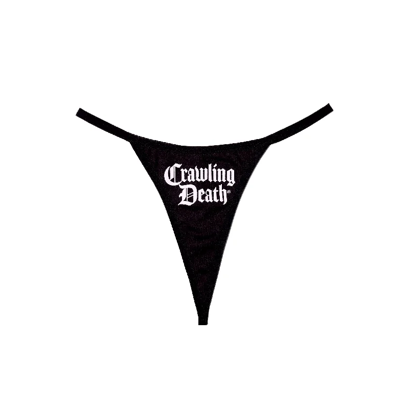 thermal panties for women in cold weatherLaurie Thong Crawling Death Logo