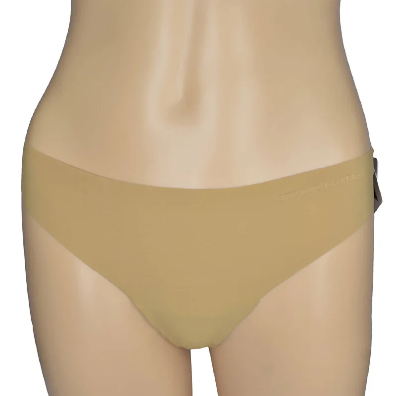 silk panties for women with a luxurious and smooth feelStudio Logo Seamless Thong In Beige