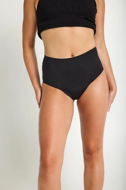 seamless bikini panties for women for a sleek silhouetteSeamfree Full Brief Moderate-Heavy Black