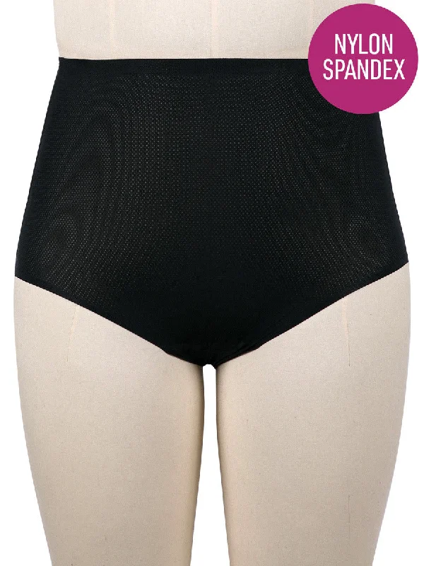 boyshort panties for women with full coverageSeamless Briefs - SB1001B Nylon - Black