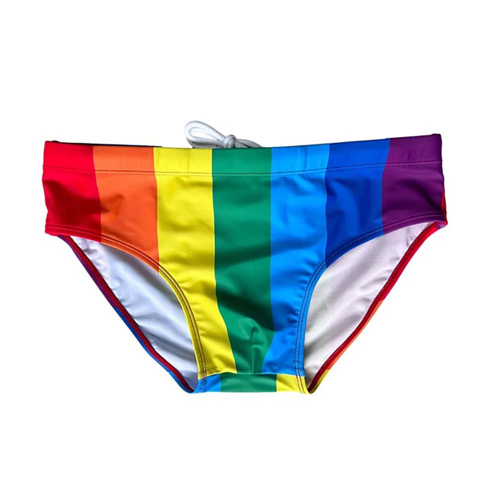 thermal panties for women in cold weatherPride Flag Swim Briefs