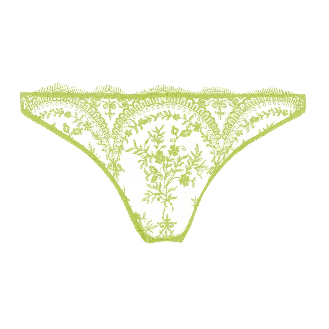 odor - resistant panties for women with long - lasting freshnessNEW! Severine Absinthe Foil Thong by Dita Von Teese