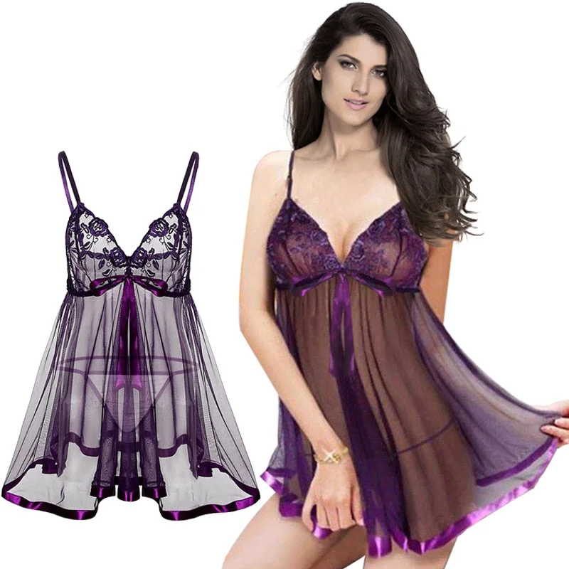 Sexy Lingerie Babydoll Lace Sex Clothes Female