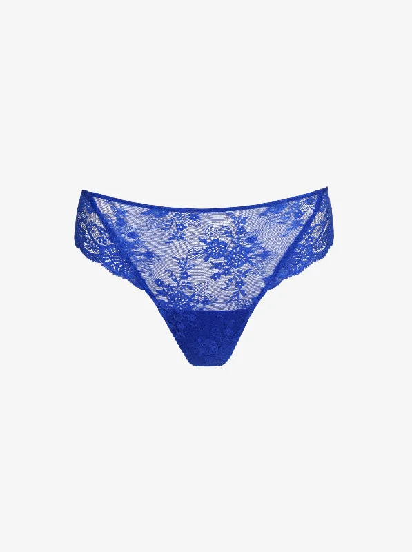 high cut panties for women to show off legsMelipha Thong - Blue Print