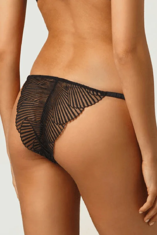 bamboo panties for women with natural softnessAthena Brazilian Knicker Black