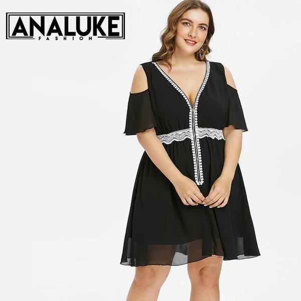 women sexy dresses for Moulin Rouge - themed partiesNeck Cold Shoulder Dress