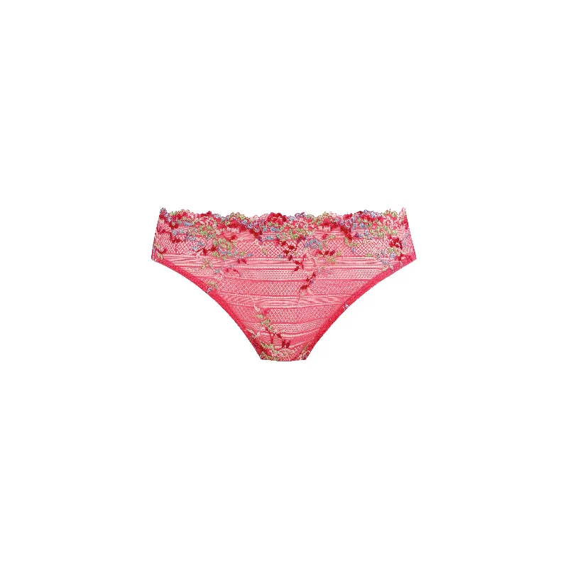 high waisted women panties for tummy controlEmbrace Lace Hot Pink Bikini Brief