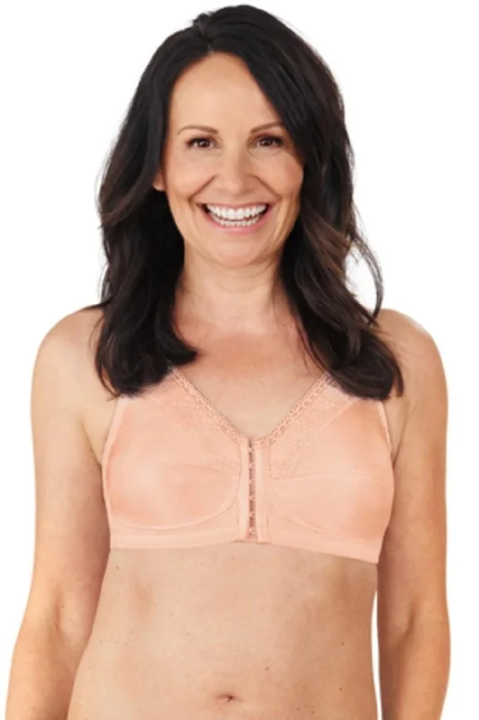 plunge bras for low cut topsAmoena Nancy Front Fastening Mastectomy Bra - Blush