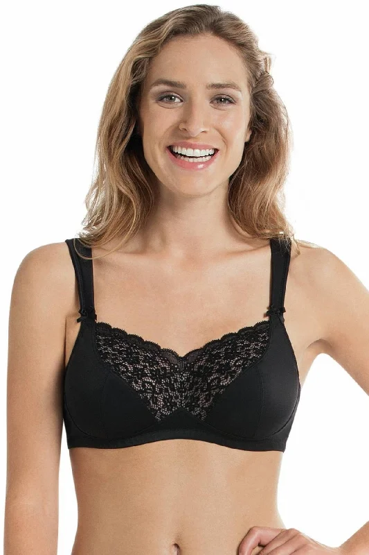 plunge bras for low cut topsAnita Havanna Wire Free Mastectomy Bra - Black