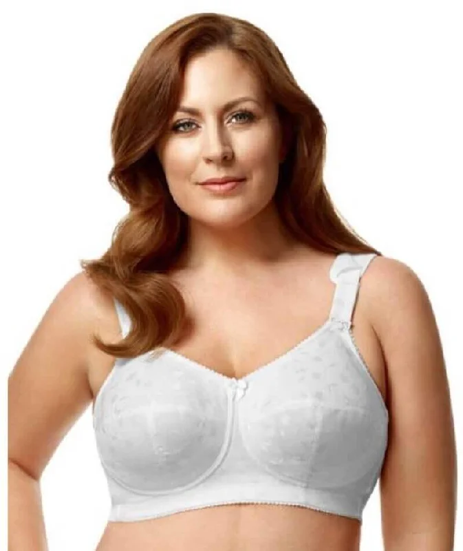 t - shirt bras for a smooth look under clothesElila Jacquard Wire-Free Bra - White