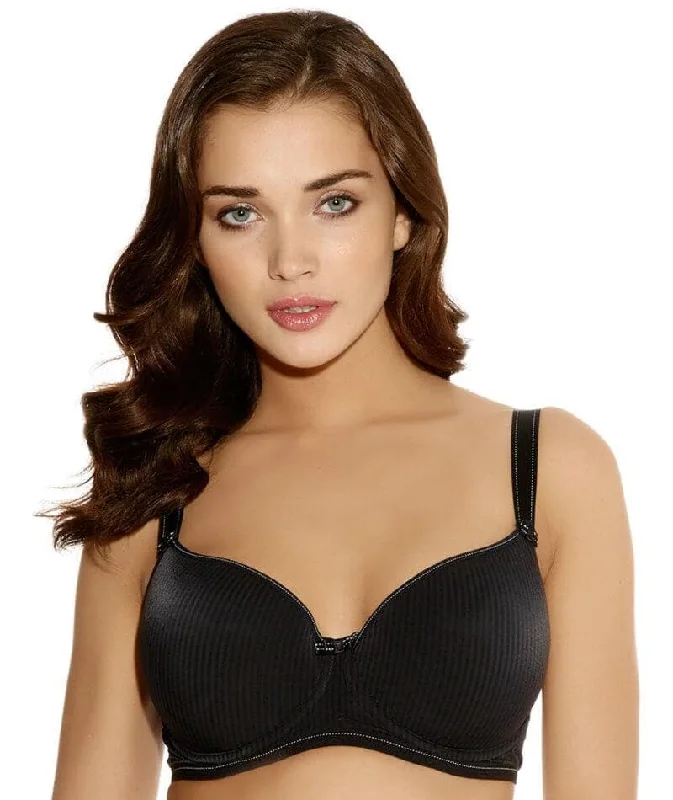 sexy lace push up bras for special occasionsFreya Idol Underwired Moulded Balcony Bra - Black