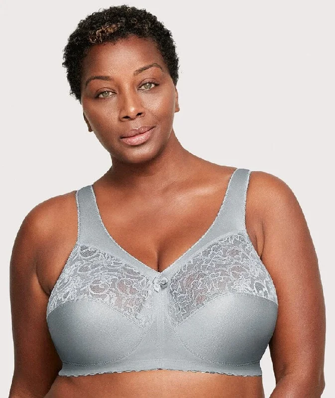 full cup nursing bras for better milk flowGlamorise Magiclift Original Wire-Free Support Bra - Soft Gray