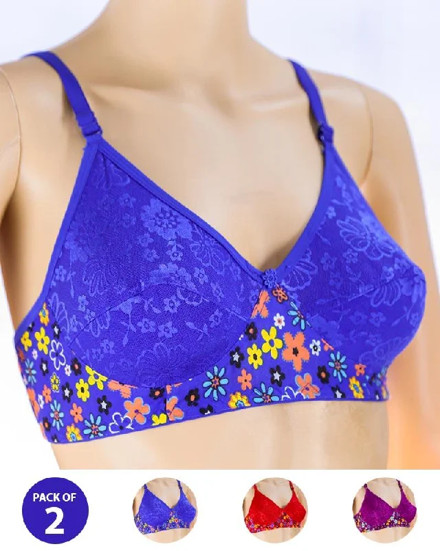 strapless bras for backless dressesPack of 2 Madam Bra - K-12275 - Non Padded Bra - Non Wired Bra