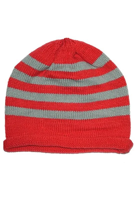 sleep bras with adjustable strapsRigon Petite Striped Beanie - Red/Grey