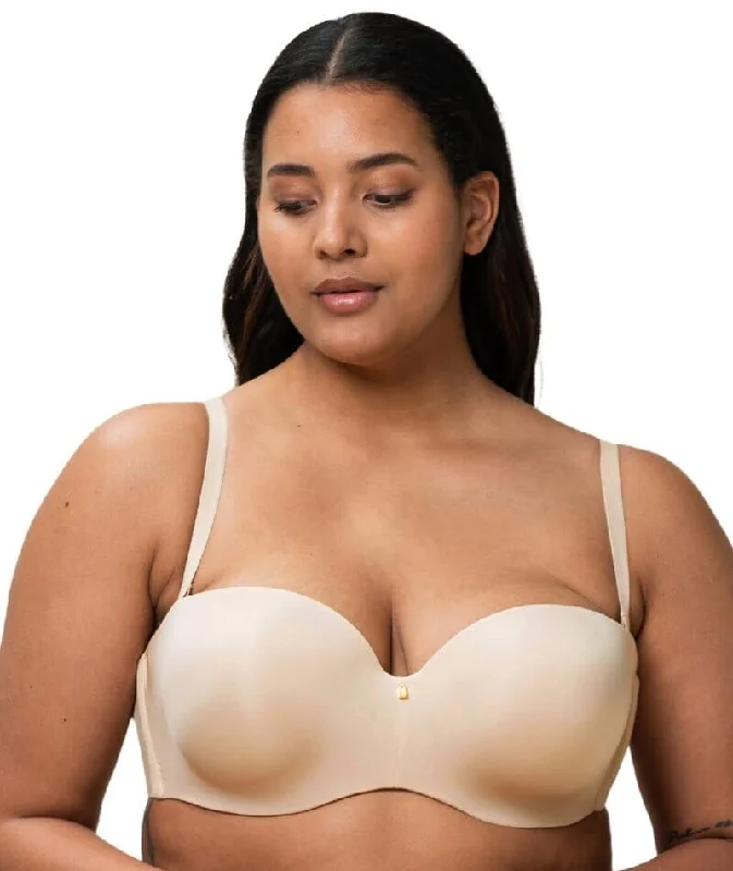 lace balconette bras for a luxurious feelTriumph Body Make-Up Essentials Strapless Convertible Bra - Nude Beige