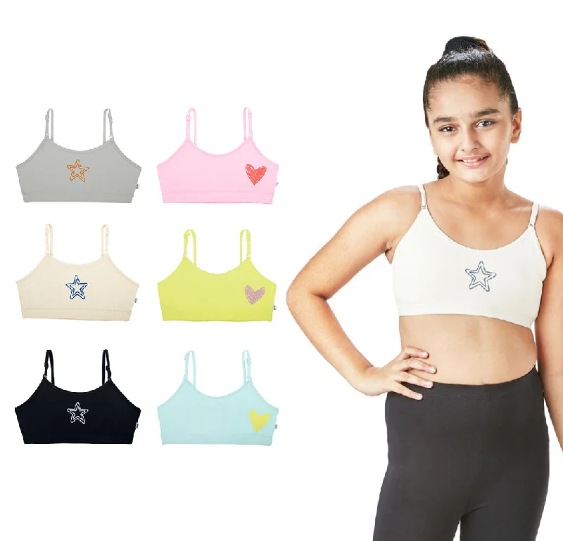 wireless bras for a natural feelBasic 6-pack Training Bras