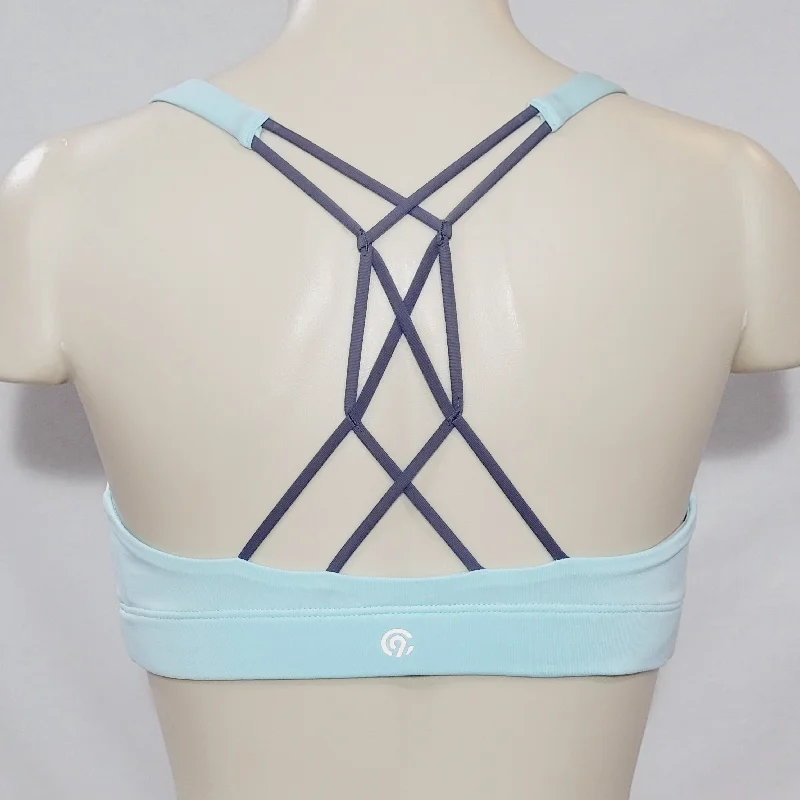 sexy backless push up brasChampion N9684 Strappy Cami Wire Free Sports Bra XS X-SMALL Aqua Blue