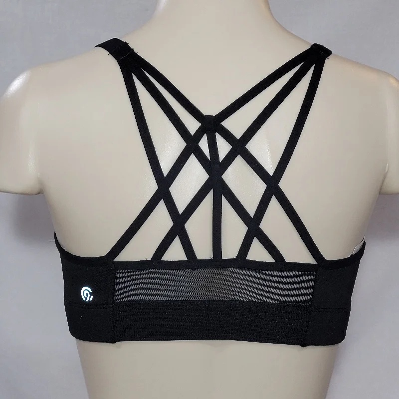 strapless bras for backless dressesChampion N9688 Strappy Cami Wire Free Sports Bra SMALL Black NWT