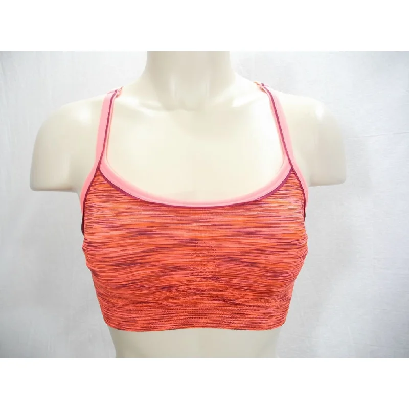 push up bras for enhanced cleavageEverlast Wire Free Low Impact Racerback Sports Bra SMALL Bright Orange NWT