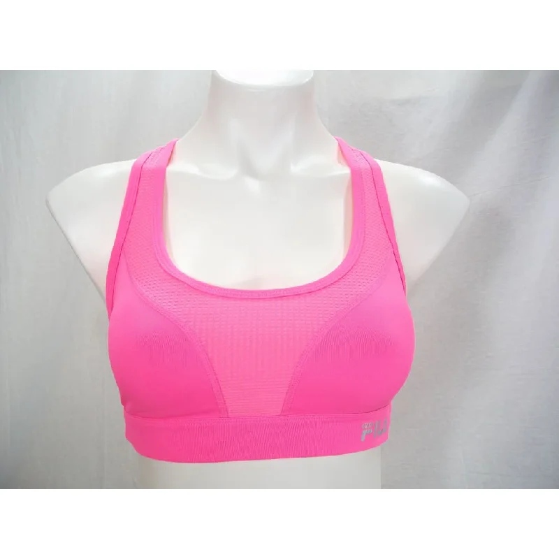 moisture wicking sports bras for sweaty workoutsFila Wire Free Running Sports Bra SMALL Bright Pink