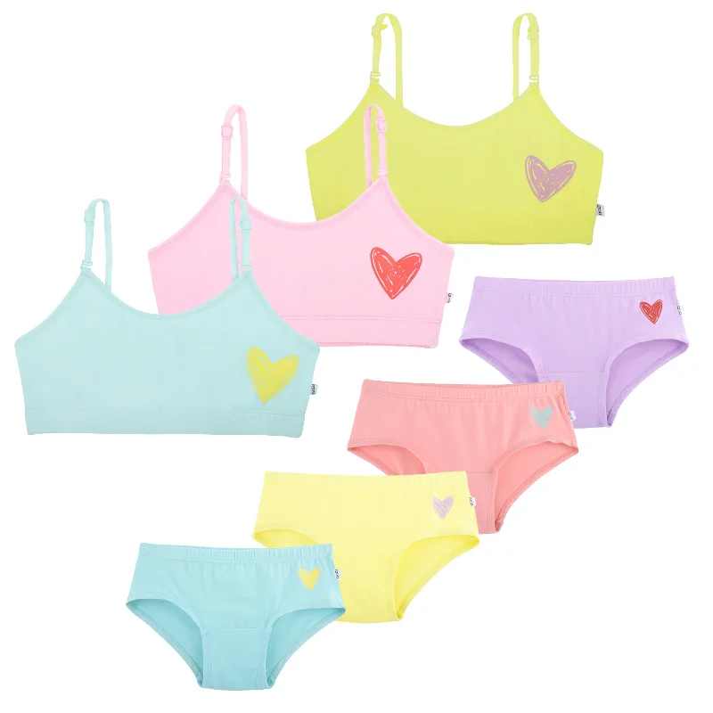 plus size nursing bras for breastfeeding momsHeartthrob 7-pack Training Bra & Underwear Set