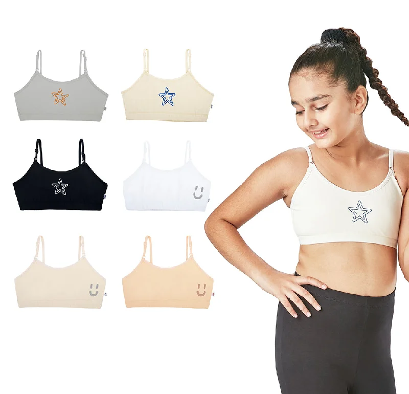 supportive sports bras for runningIvory 6-pack Training Bras