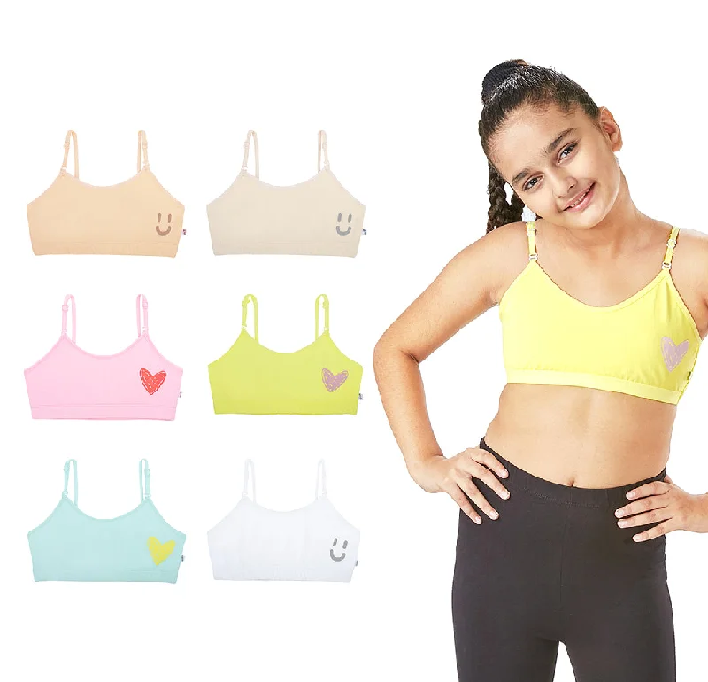 minimizer plus size bras for curvy figuresPastels 6-pack Training Bras