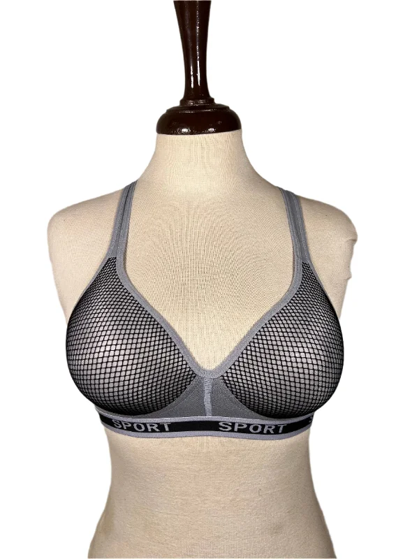 seamless bras for invisible under clothesSilver Sports Back Padded Bra