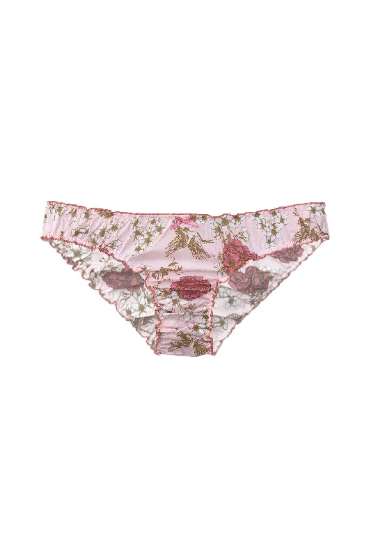 hipster panties for women with a modern styleOrganic ruffle knickers in chinoiserie