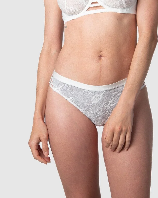 odor - resistant panties for women with long - lasting freshnessTRUE LUXE WHITE BIKINI BRIEF